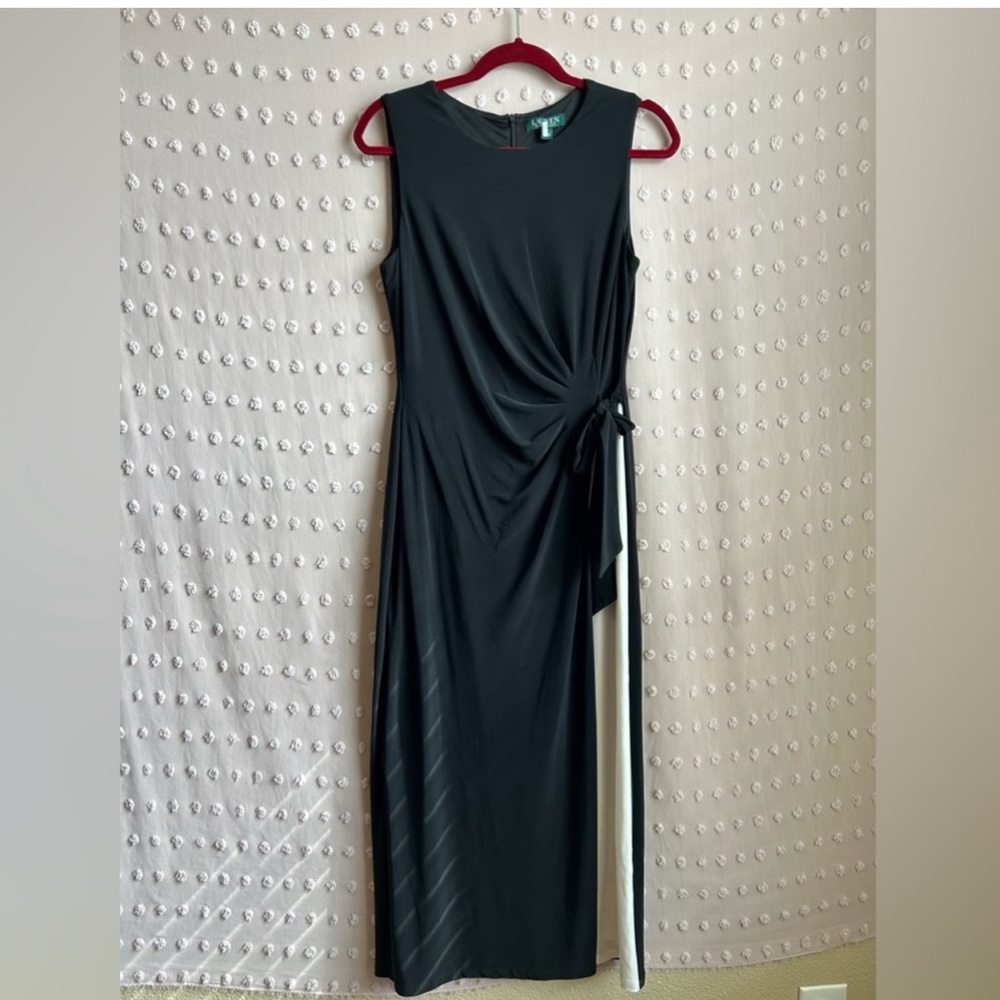 NWT Ralph Lauren Black Midi Dress